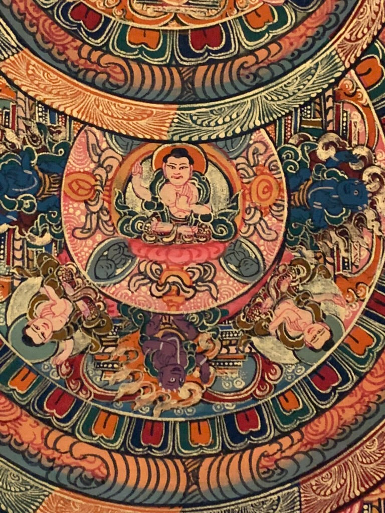 Three World Triple Mandala Thangka