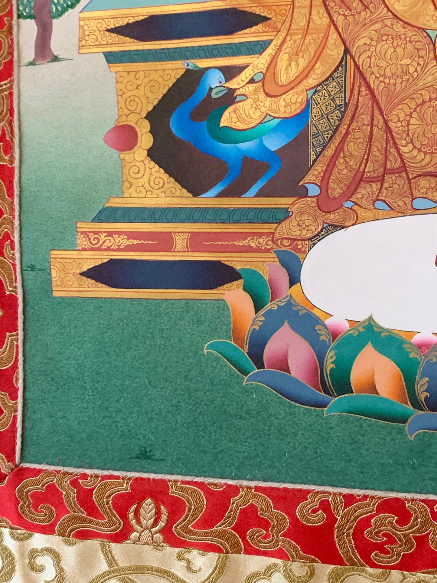 Enthroned Amitabha Thangka