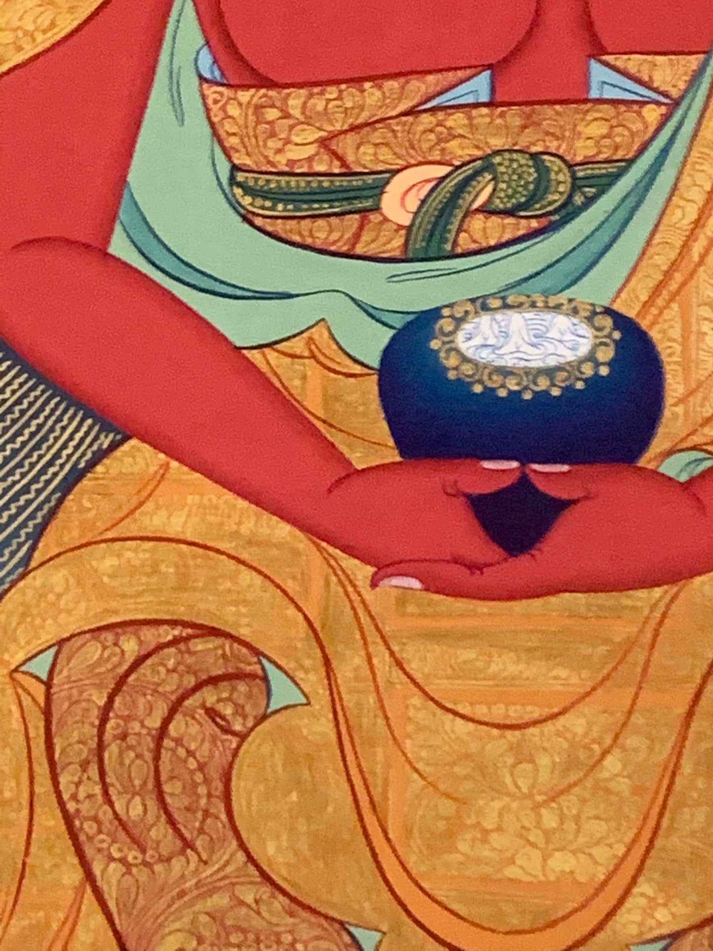 Enthroned Amitabha Thangka