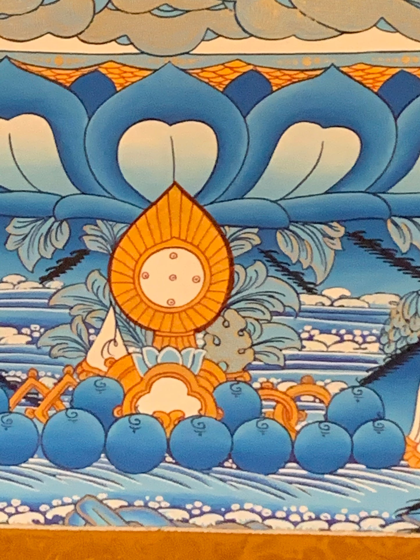 Shakyamuni Five Dhyani BuddhaThangka