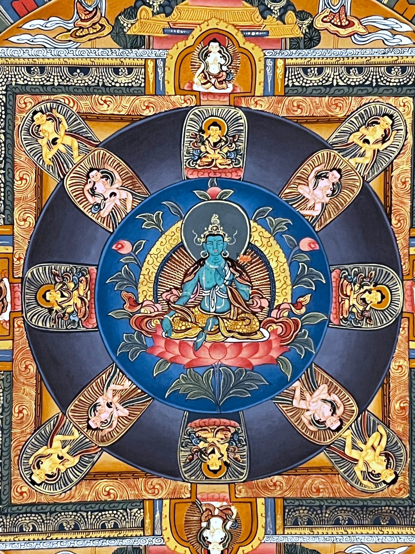 Green Tara Mandala Thangka