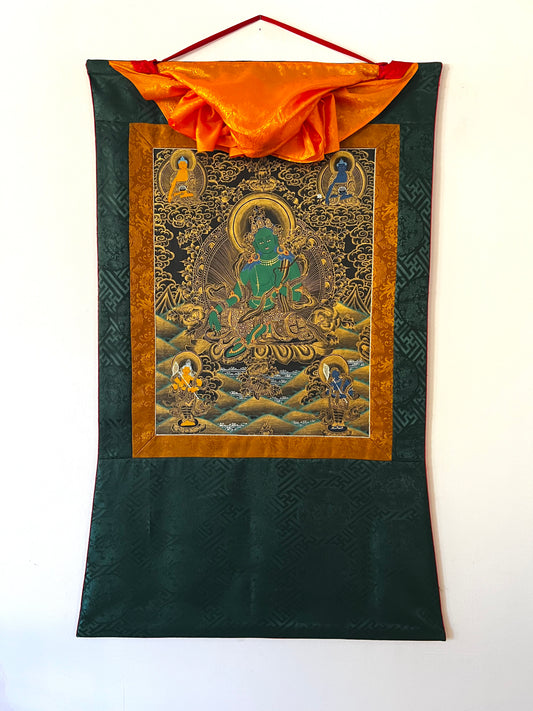 Green Tara Thangka