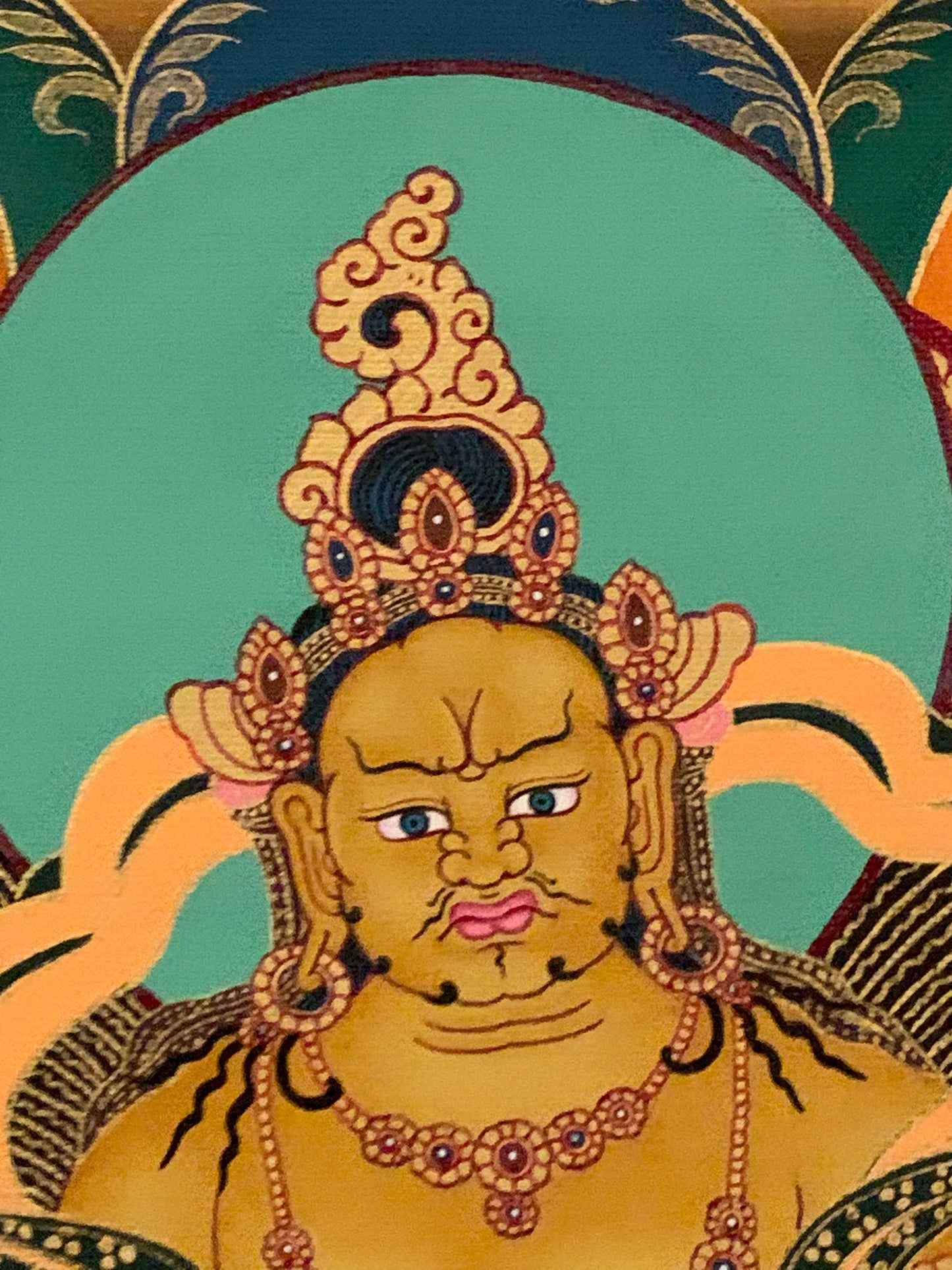 Thousand Armed Avalokiteshvara Five Dhyani Buddha Thangka