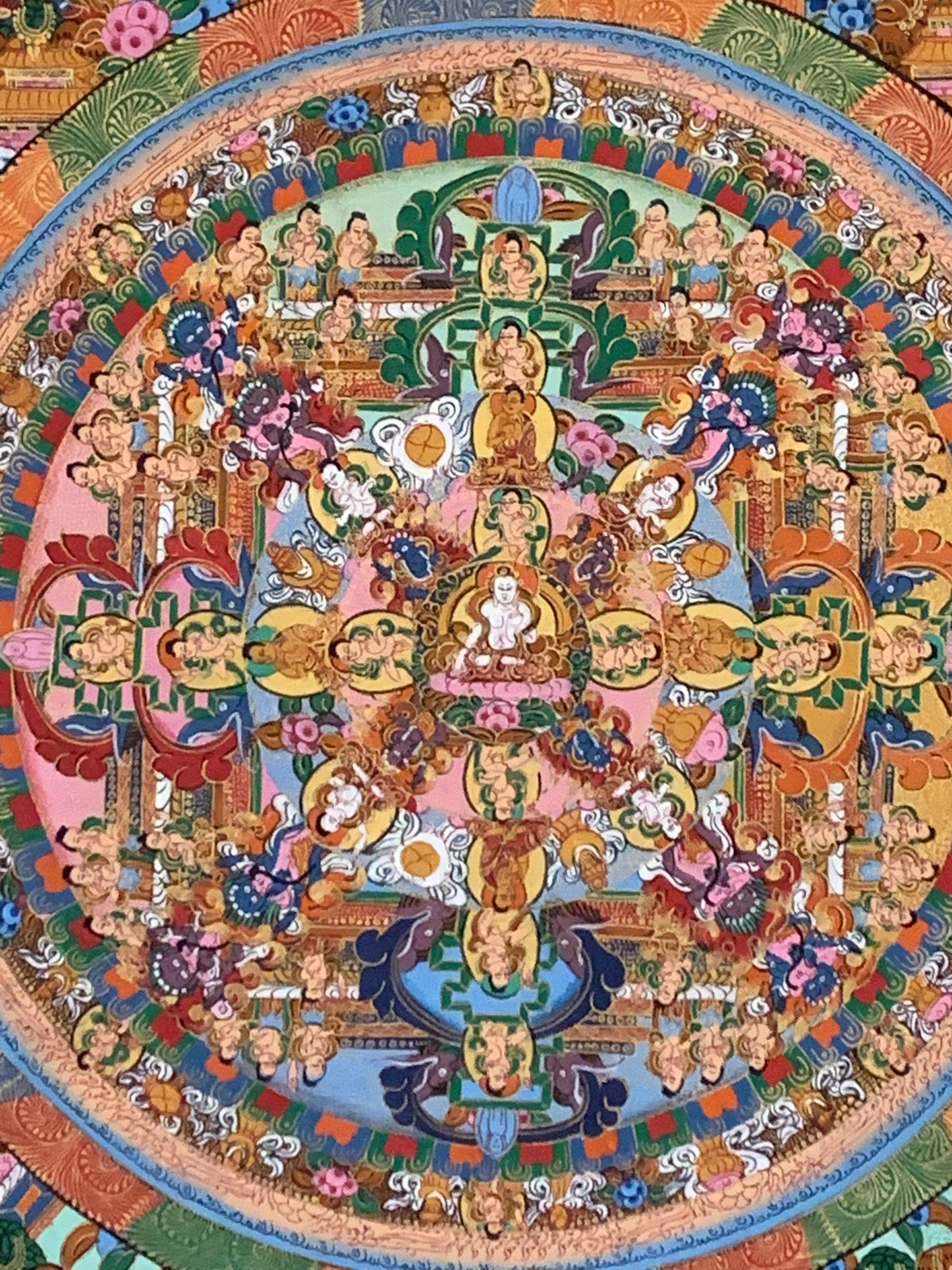 Buddha Avalokiteshvara Mandala Thangka