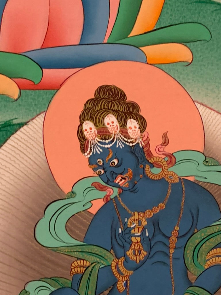 Green Tara Green Brocade Thangka