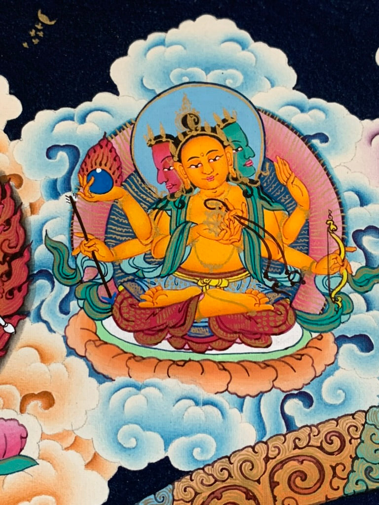 Chakrasamvara Mandala Unbrocaded Thangka