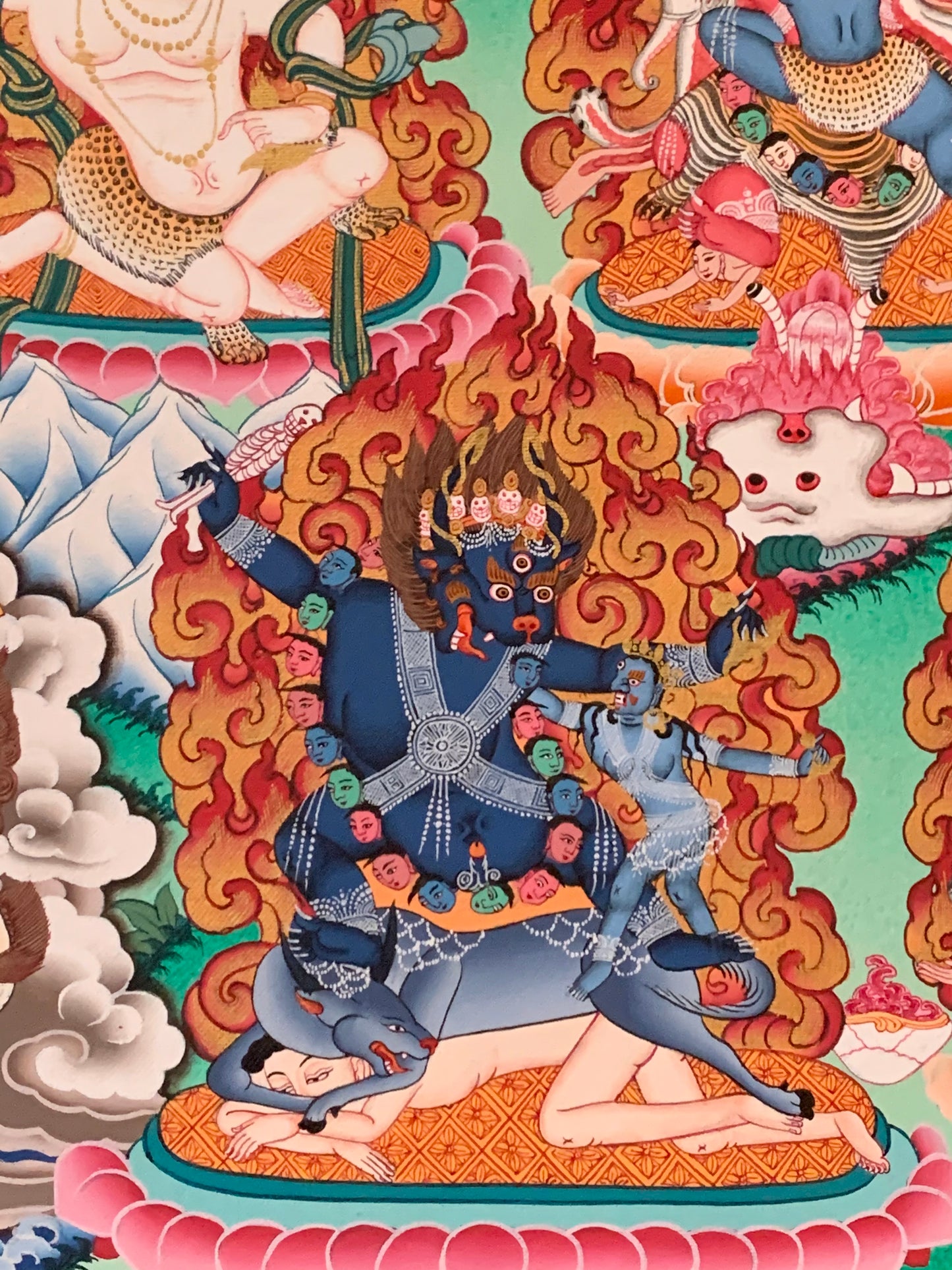 25 Disciples Guru Rinpoche Thangka