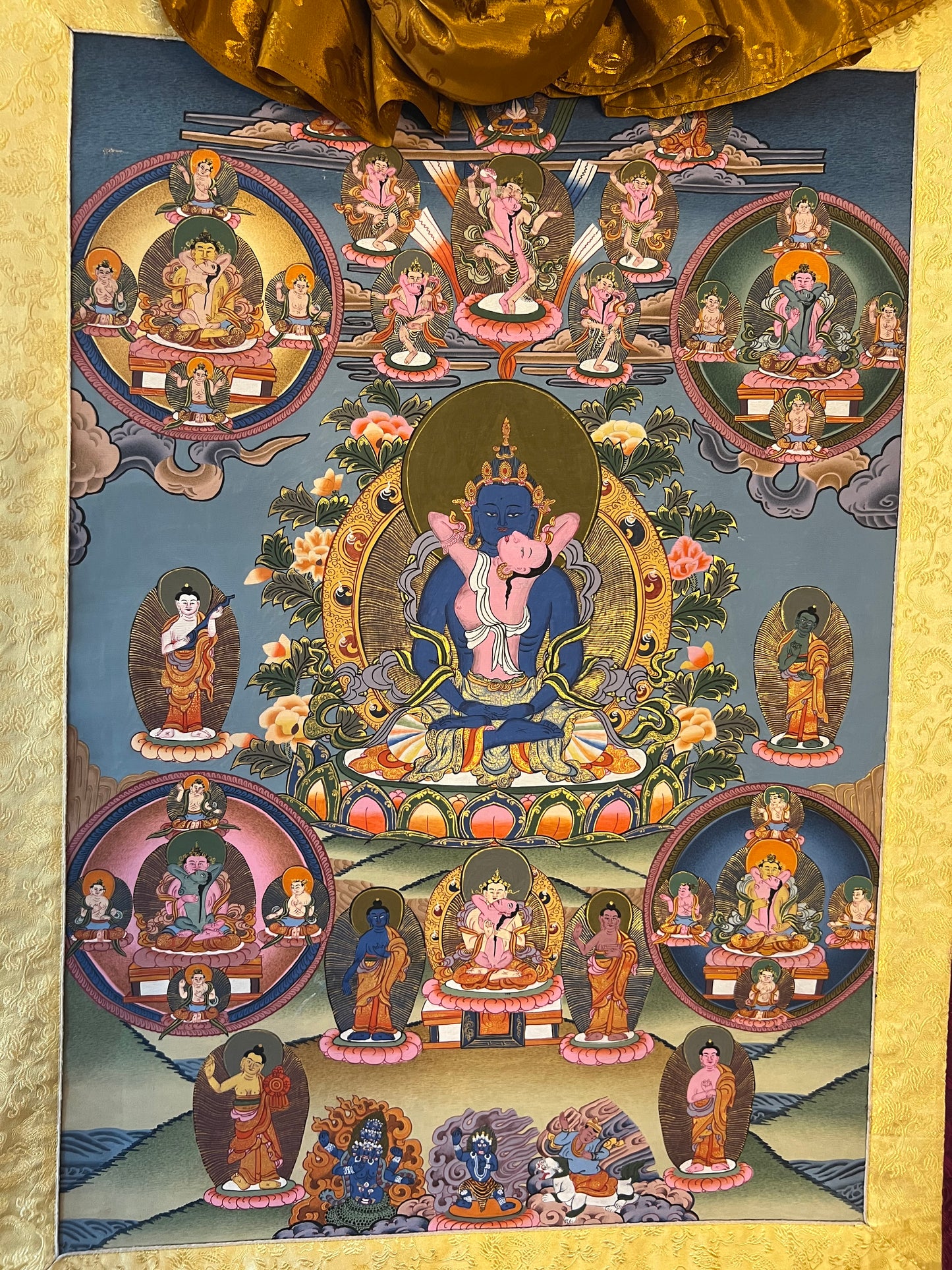 One Hundred Peaceful and Wrathful Deities of Bardo Thangka Set