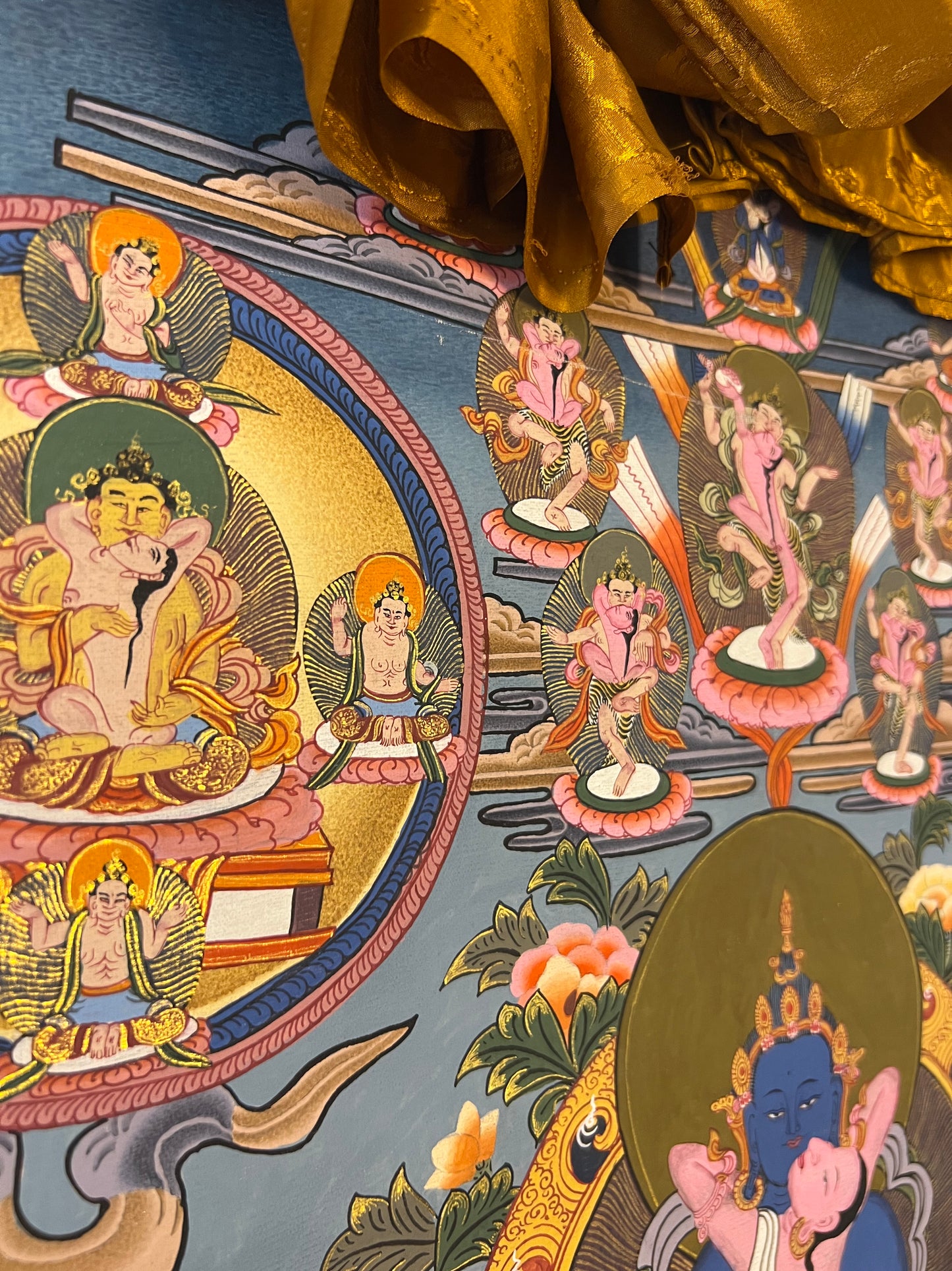 One Hundred Peaceful and Wrathful Deities of Bardo Thangka Set