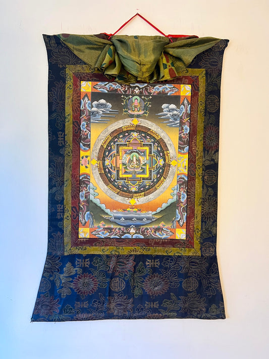 White Tara Mandala Thangka