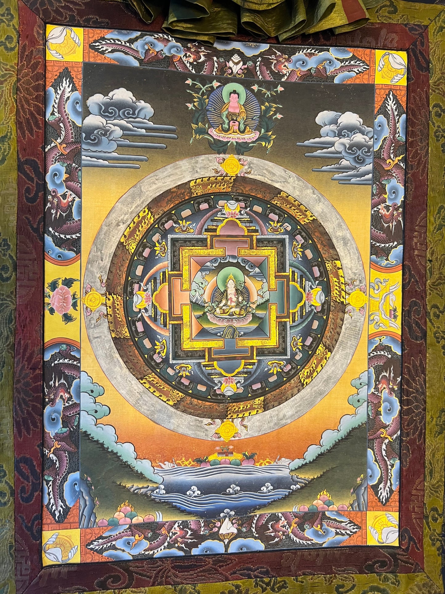 White Tara Mandala Thangka