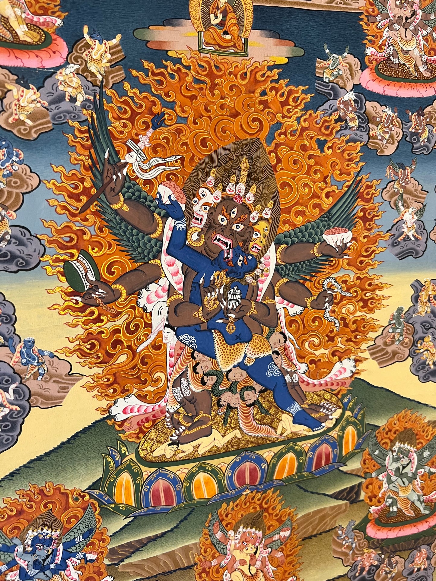 One Hundred Peaceful and Wrathful Deities of Bardo Thangka Set