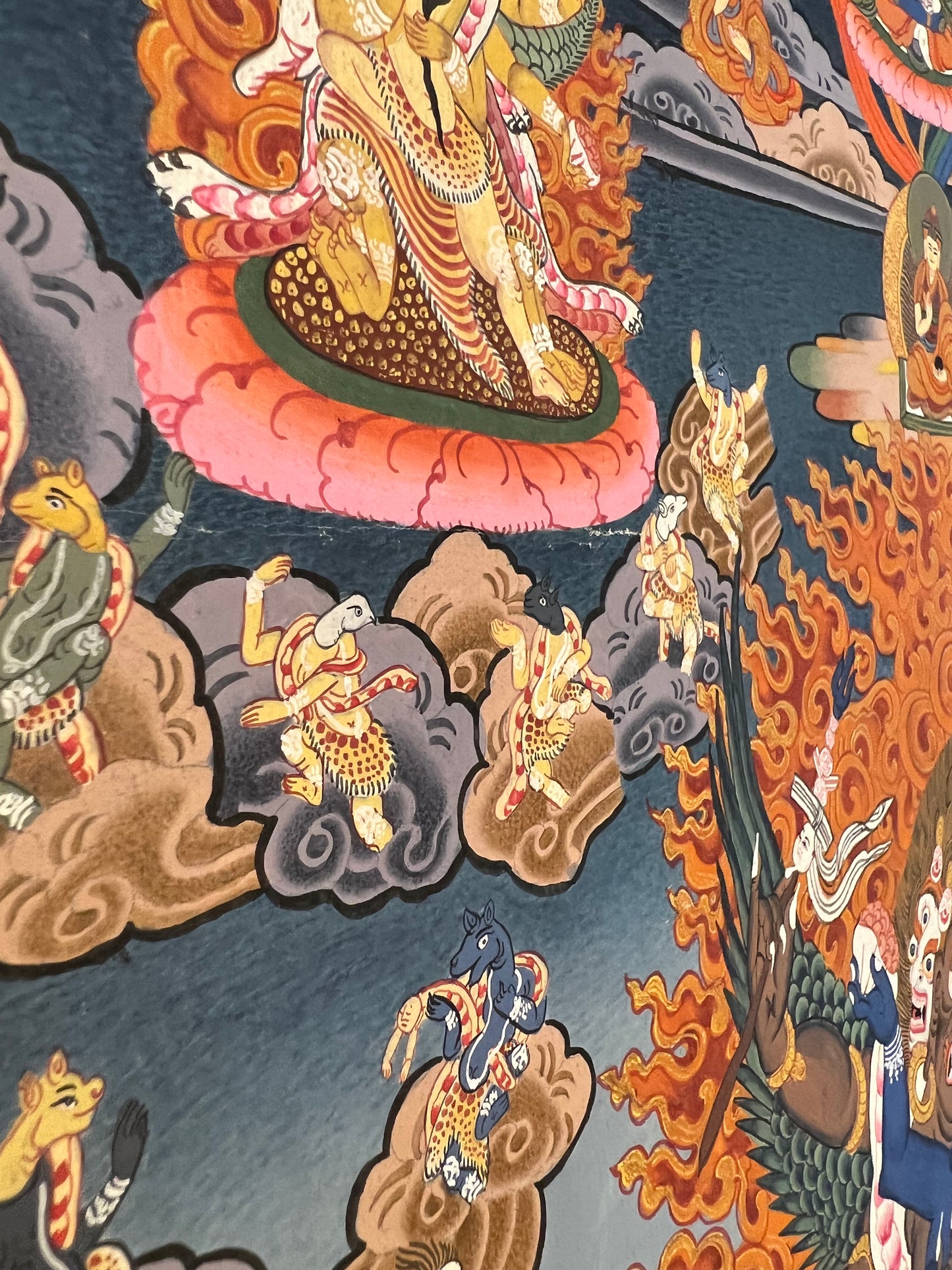 One Hundred Peaceful and Wrathful Deities of Bardo Thangka Set