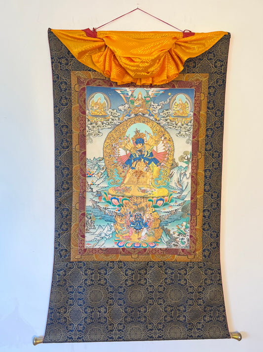 Kalachakra With Consort Thangka