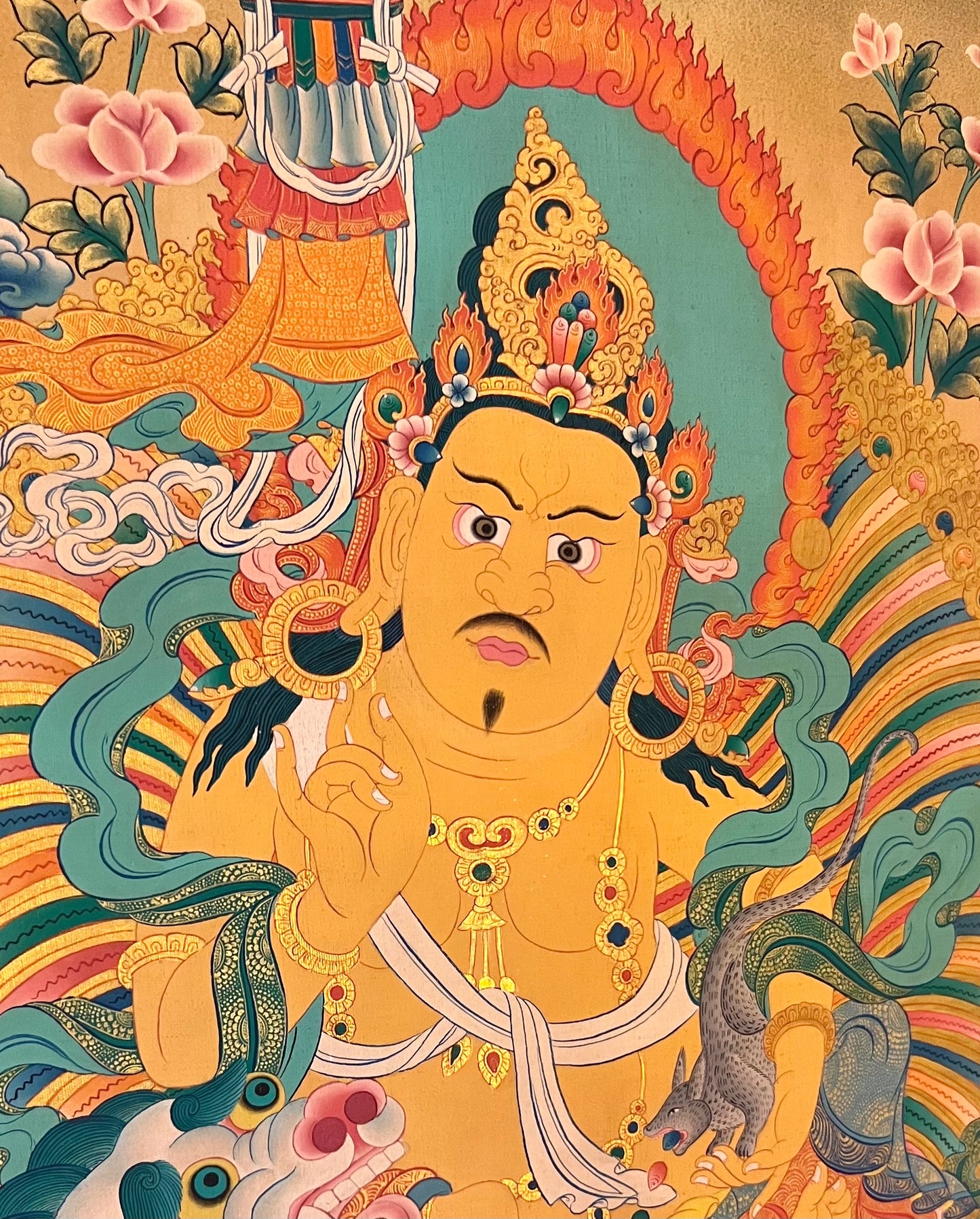 Namtoshe Vaishravana King of North Thangka