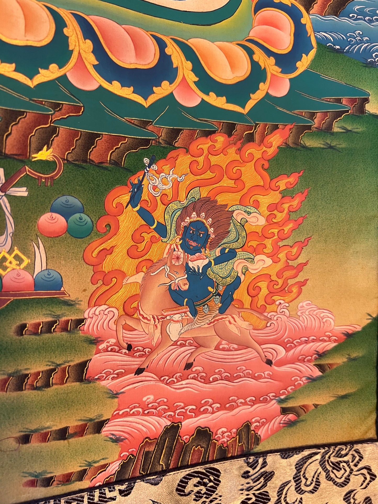 Namtoshe Vaishravana King of North Thangka