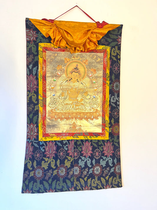 Vajrasattva Gold Thangka