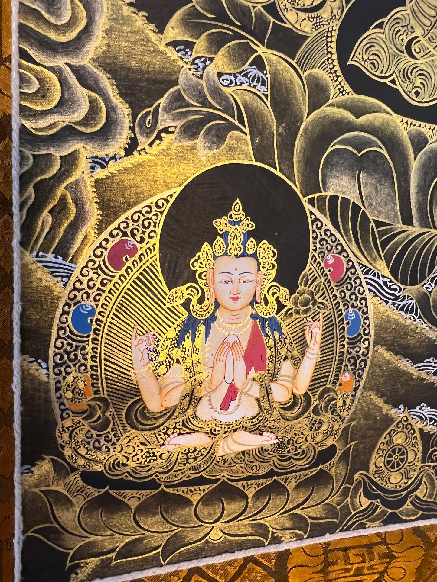 Manjushri With Taras Thangka