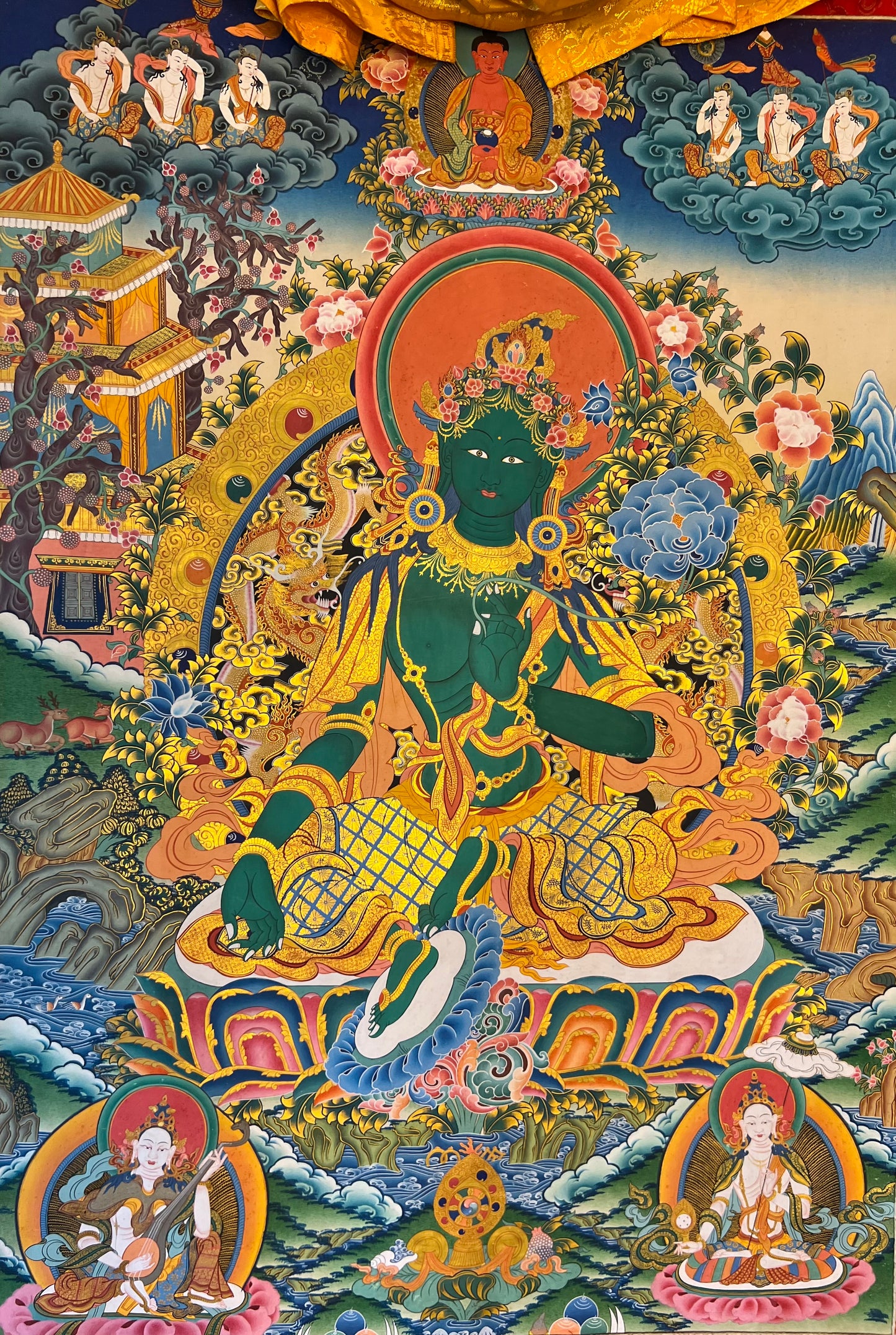 Green Tara Thangka