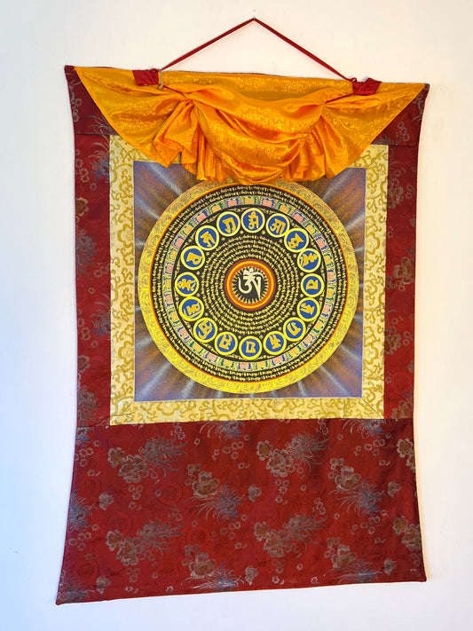 Om Mantra Mandala Thangka