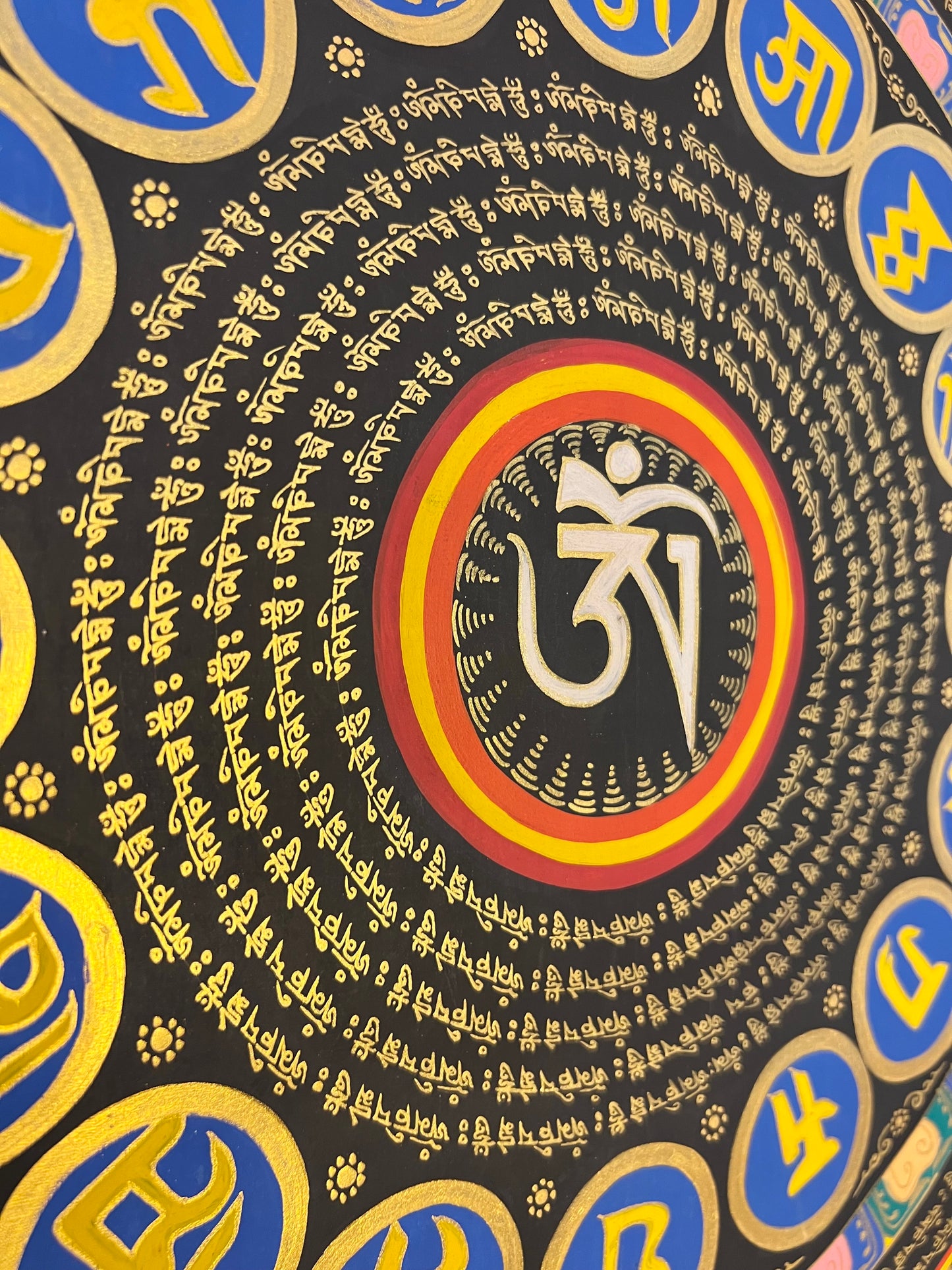 Om Mantra Mandala Thangka