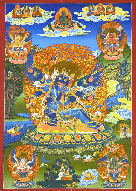 Vajrakilaya Heruka Phurba Unbrocaded Thangka