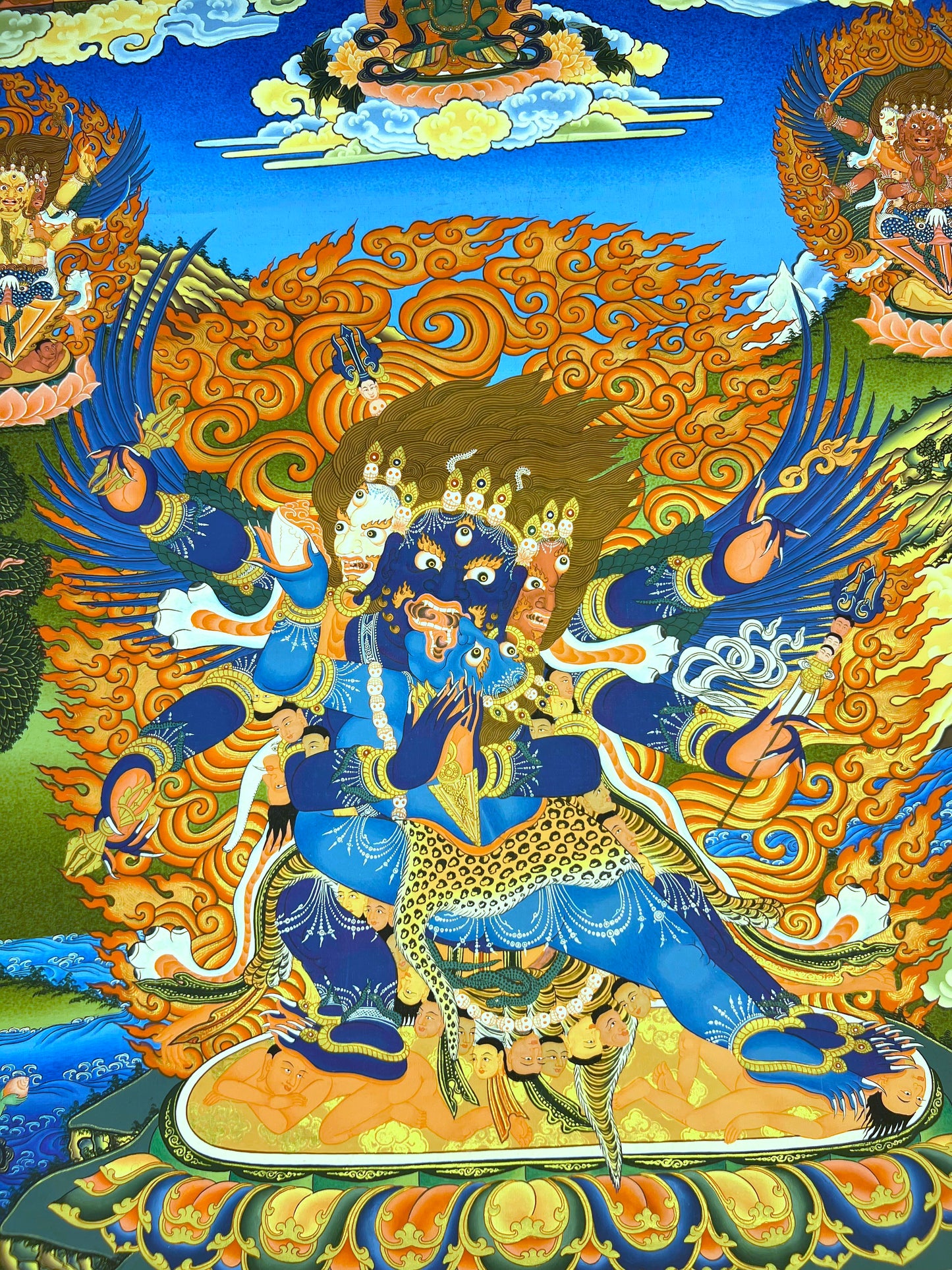 Vajrakilaya Heruka Phurba Unbrocaded Thangka