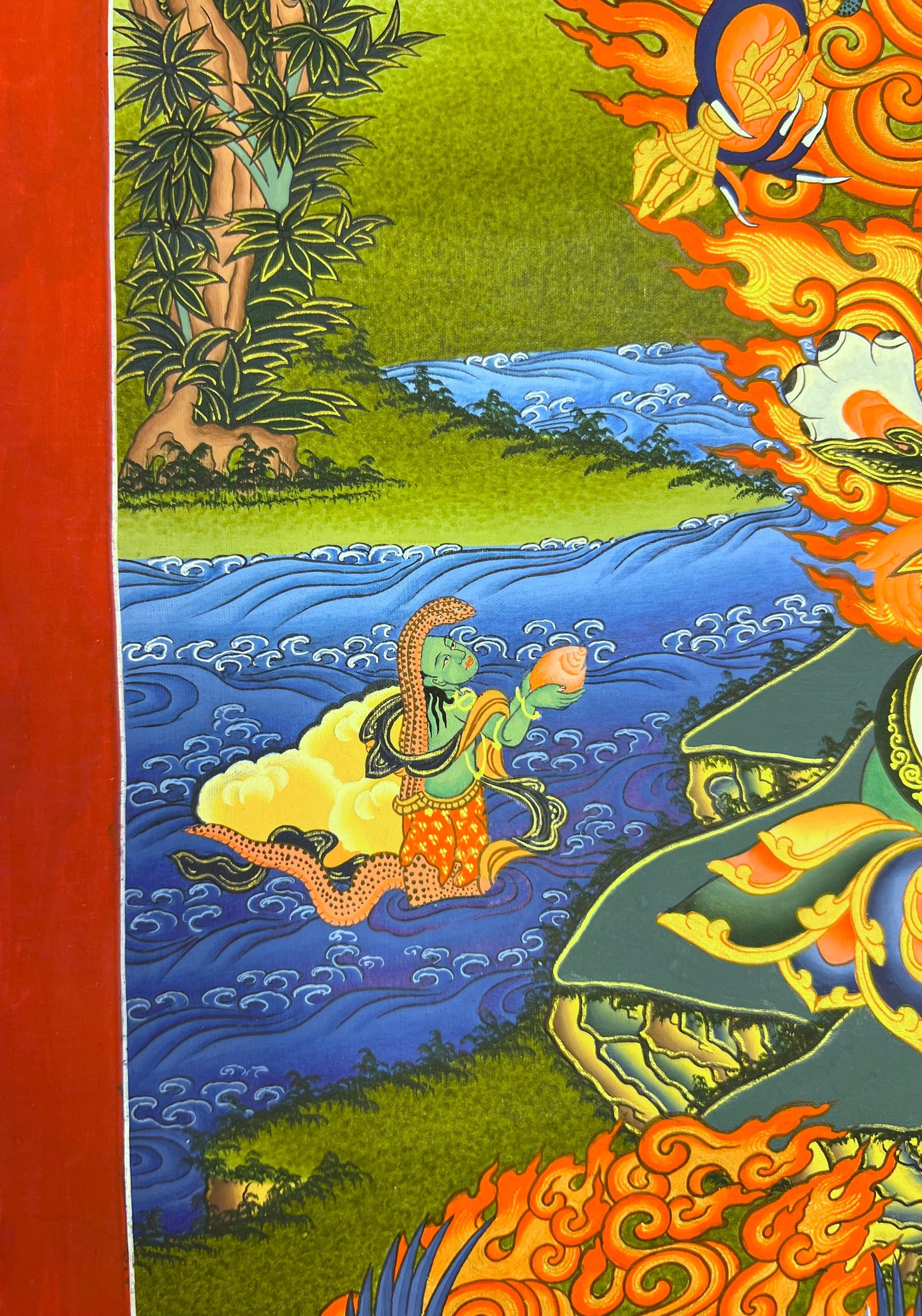 Vajrakilaya Heruka Phurba Unbrocaded Thangka