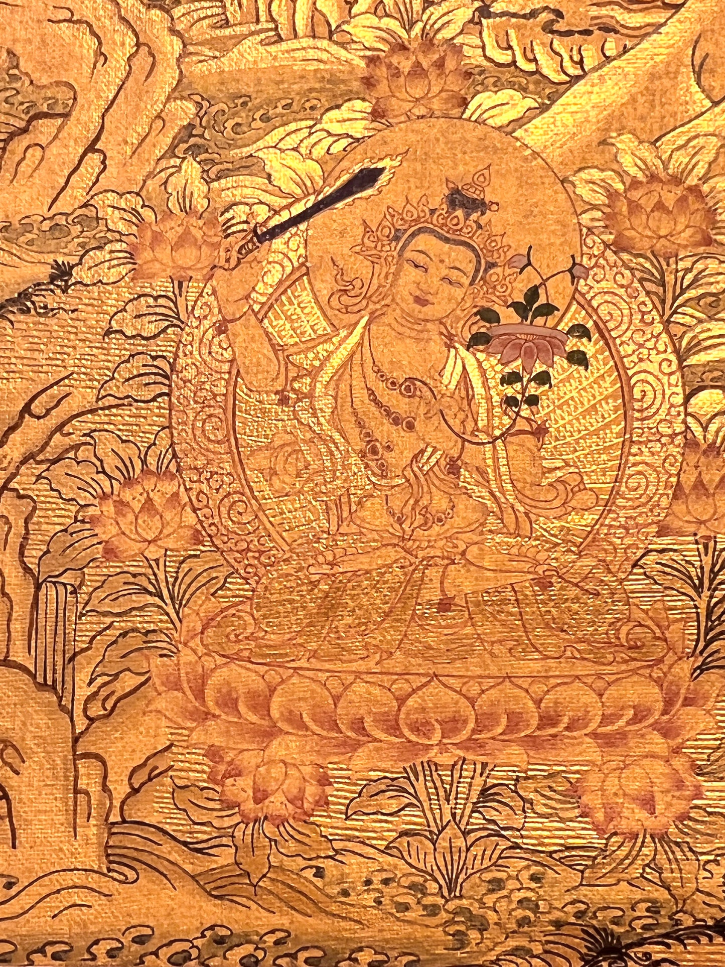 Shakyamuni Rainbow Body Mandala Unbrocaded Thangka