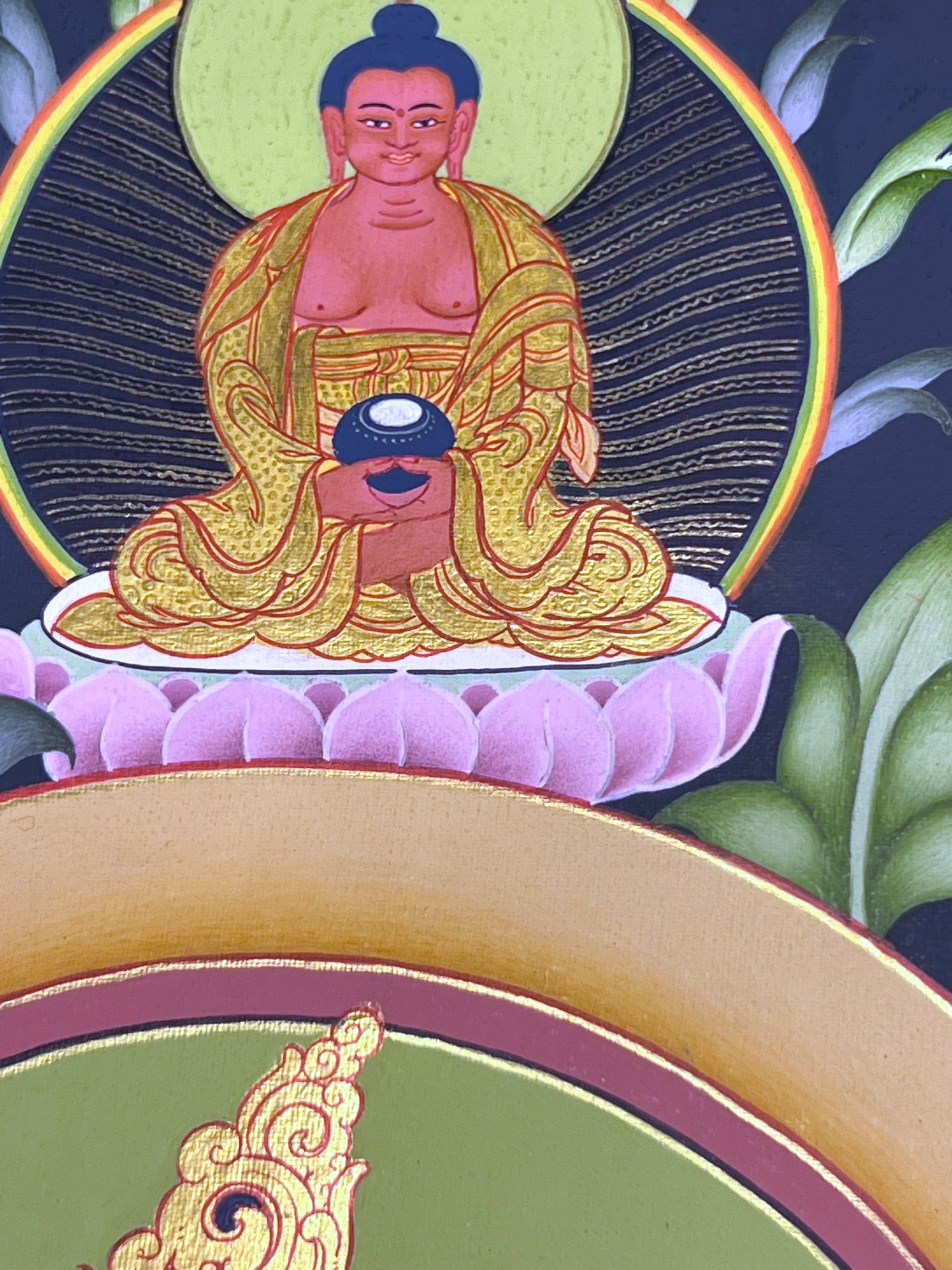 White Tara Long Life Shakyamuni Unbrocaded Thangka