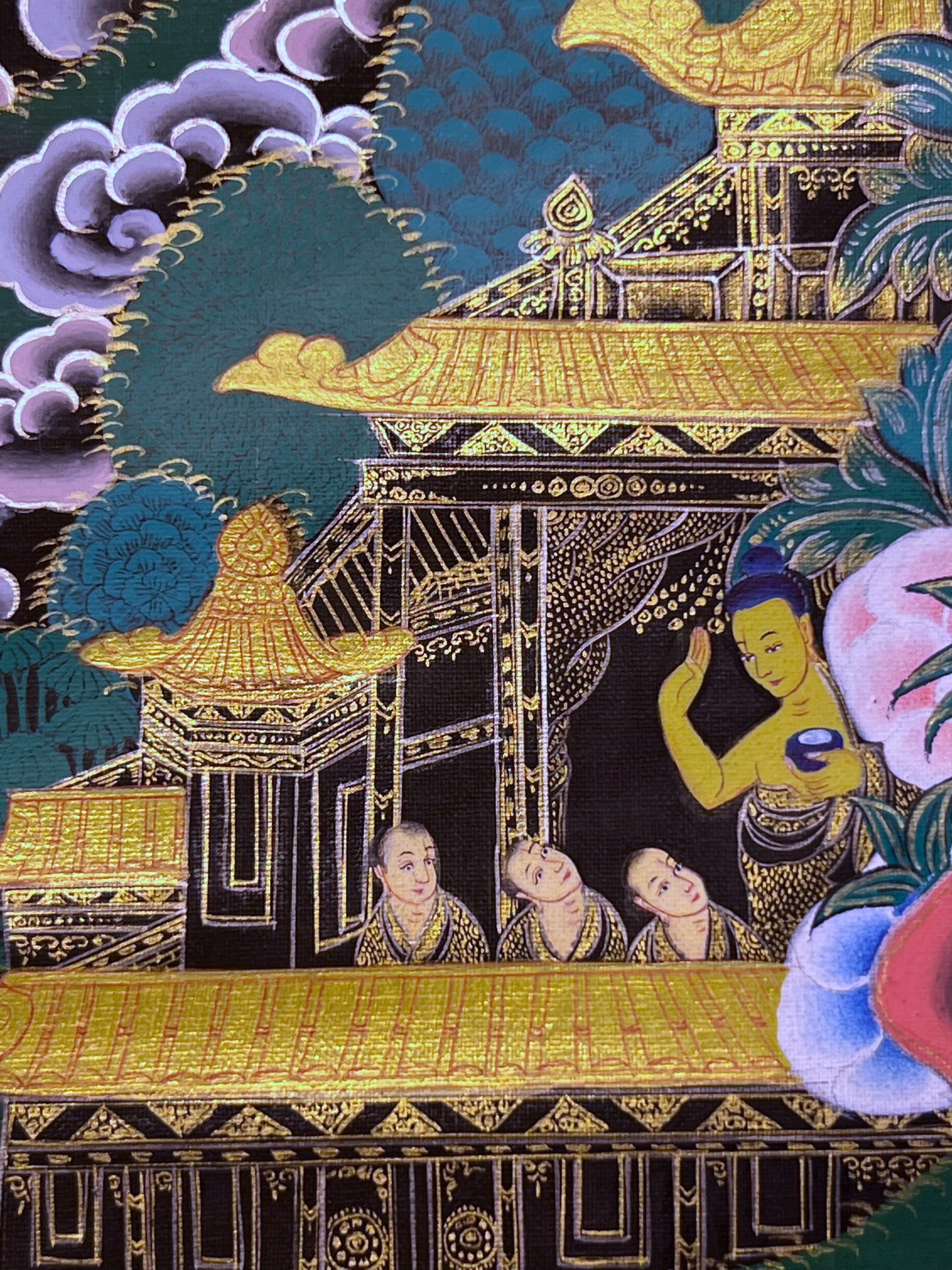 Shakyamuni Mandala Unbrocaded Thangka