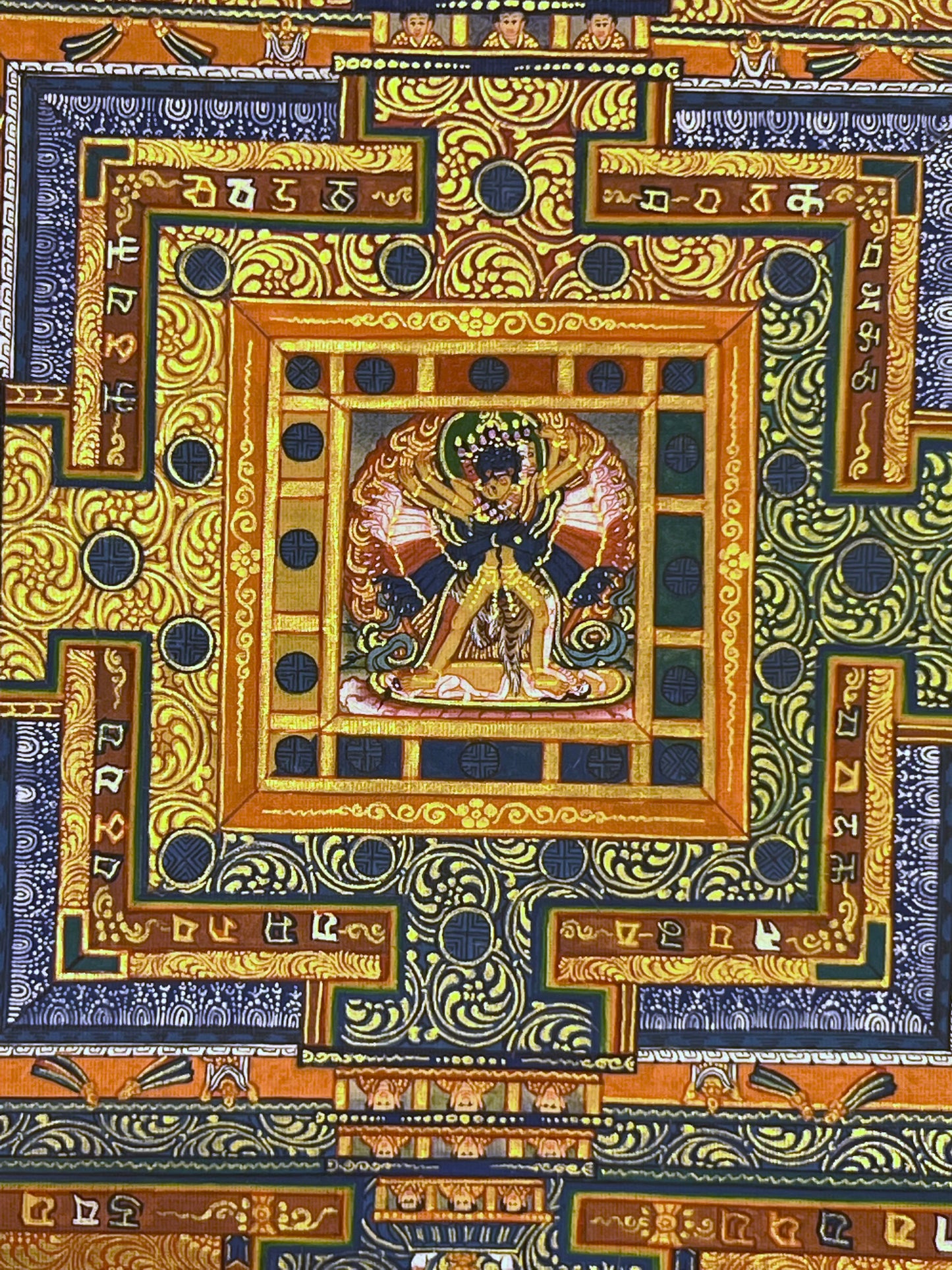 Kalachakra Mandala Unbrocaded Thangka