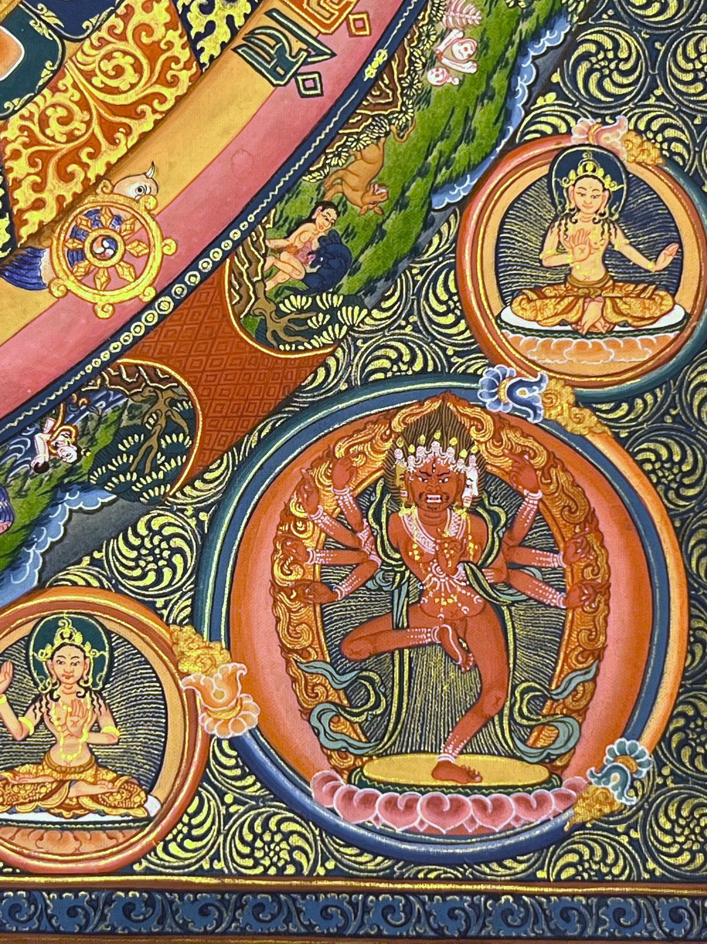 Kalachakra Mandala Unbrocaded Thangka