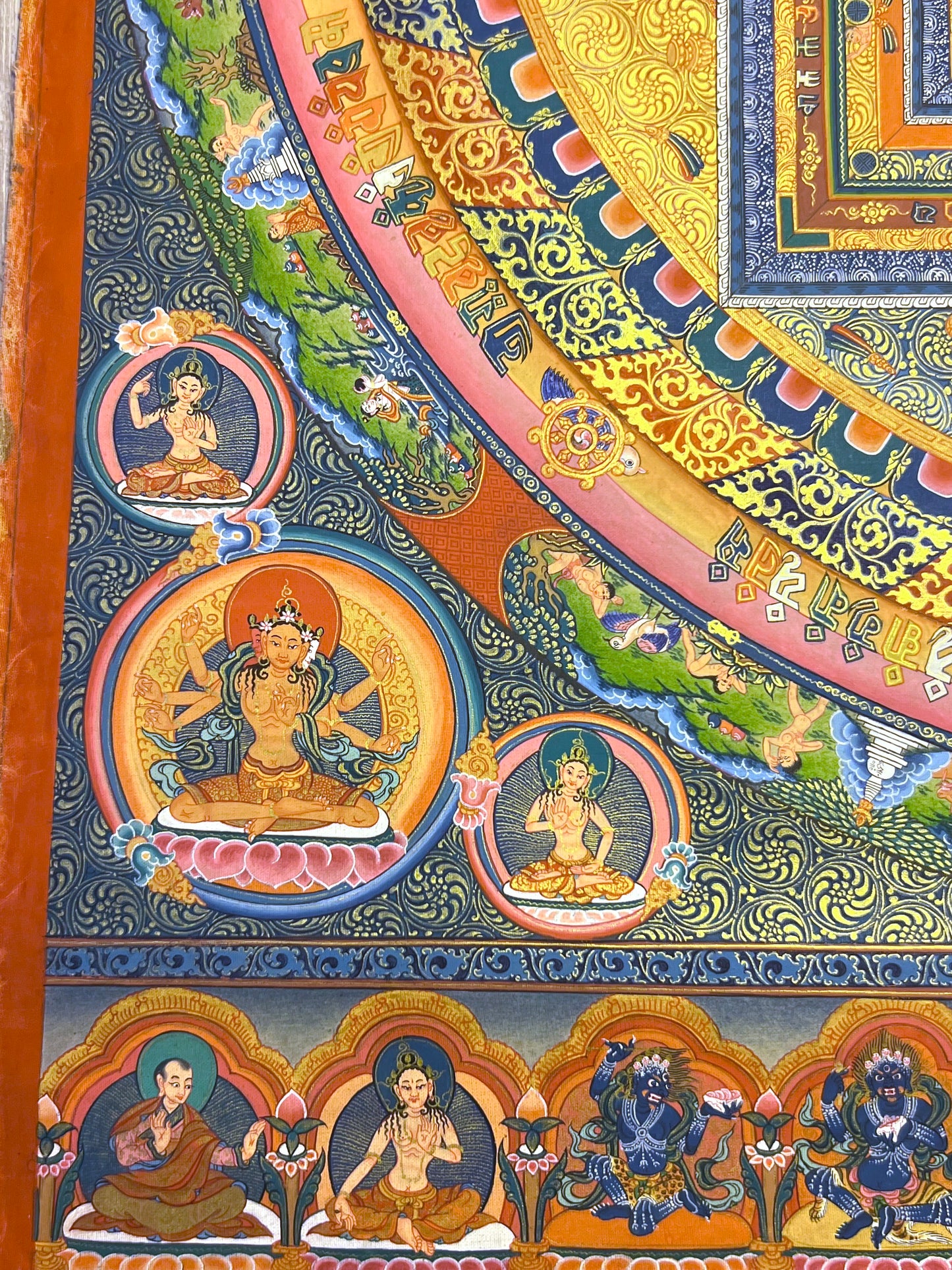 Kalachakra Mandala Unbrocaded Thangka