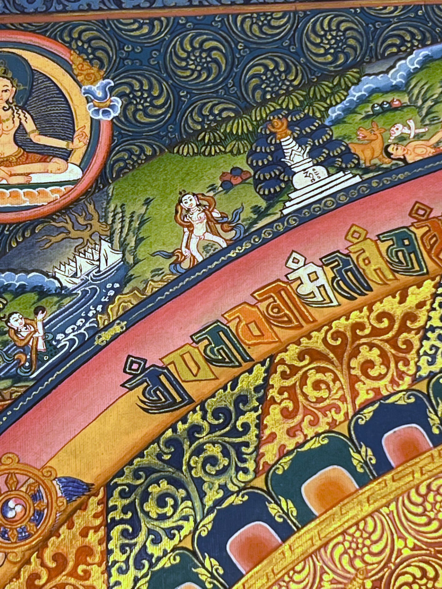 Kalachakra Mandala Unbrocaded Thangka