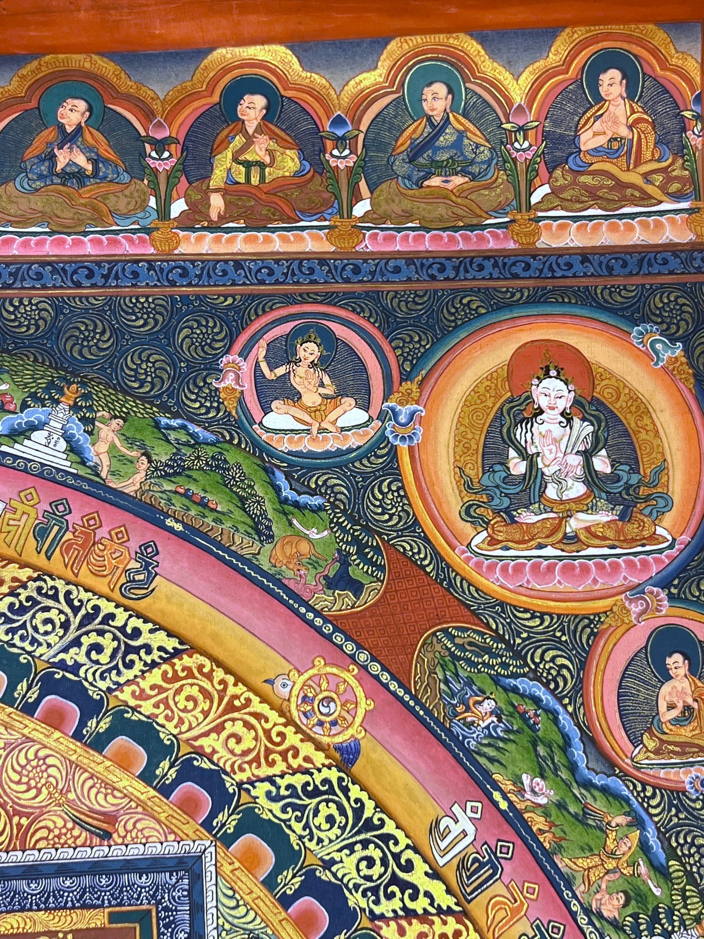 Kalachakra Mandala Unbrocaded Thangka