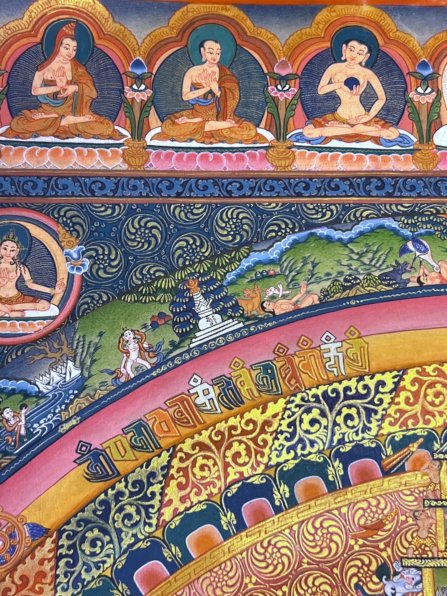 Kalachakra Mandala Unbrocaded Thangka