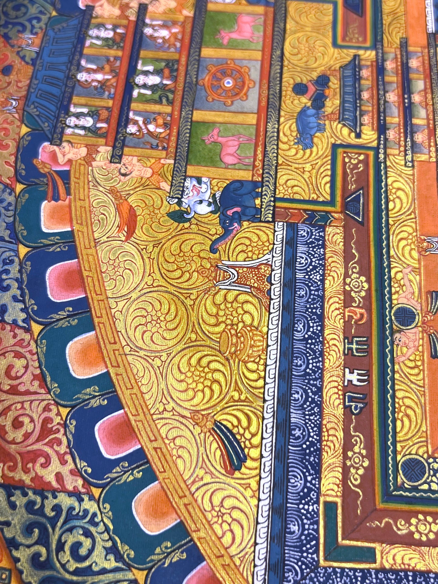 Kalachakra Mandala Unbrocaded Thangka