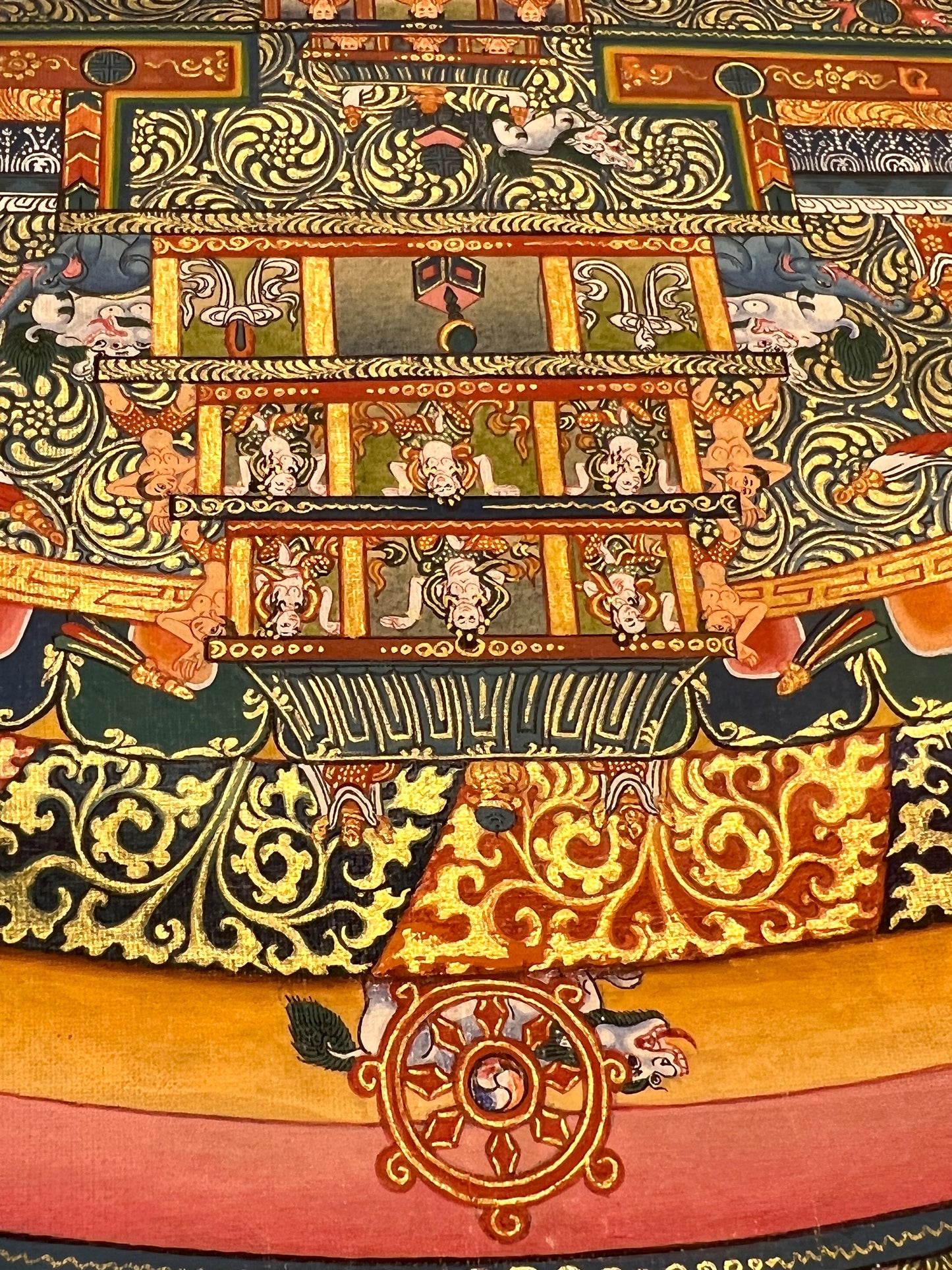 Kalachakra Mandala Unbrocaded Thangka