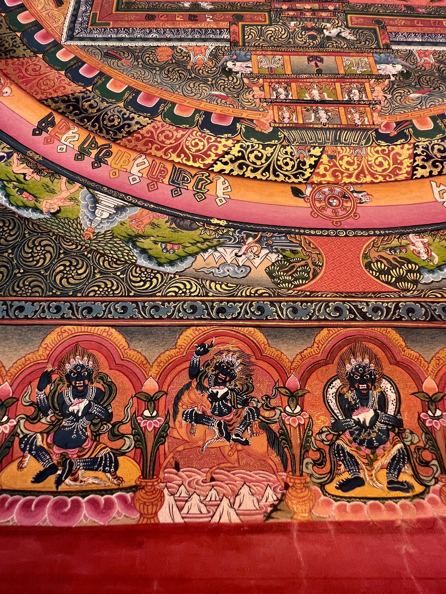 Kalachakra Mandala Unbrocaded Thangka