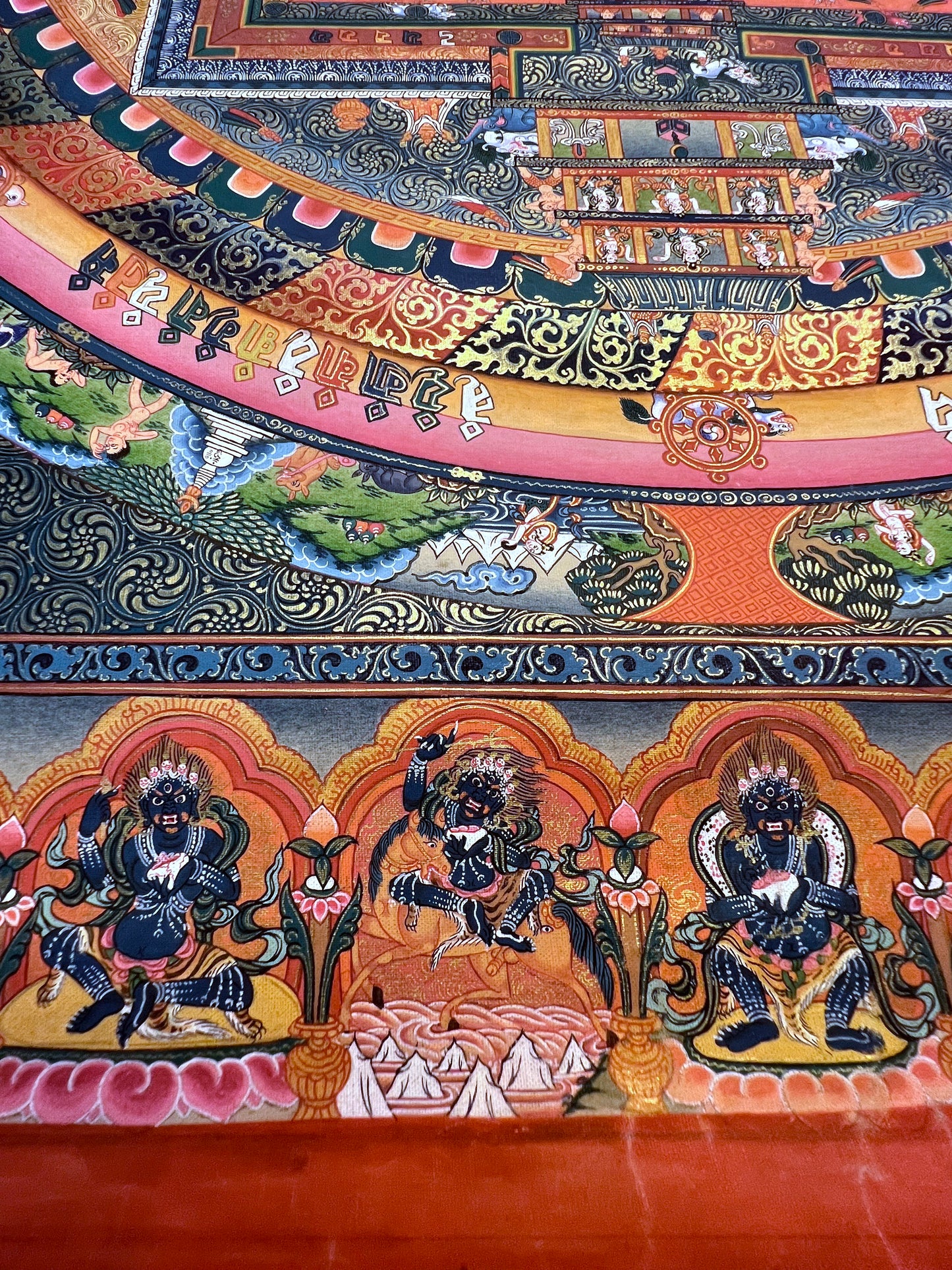 Kalachakra Mandala Unbrocaded Thangka