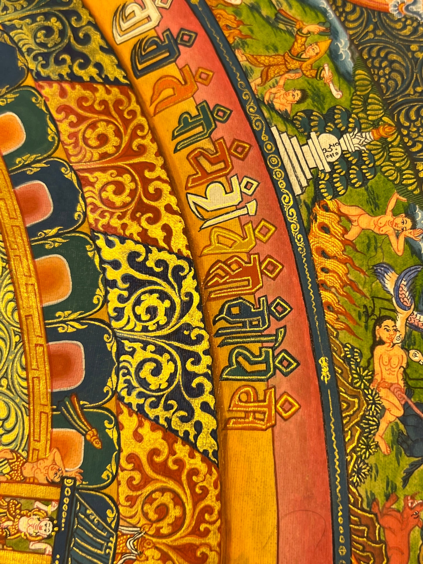 Kalachakra Mandala Unbrocaded Thangka