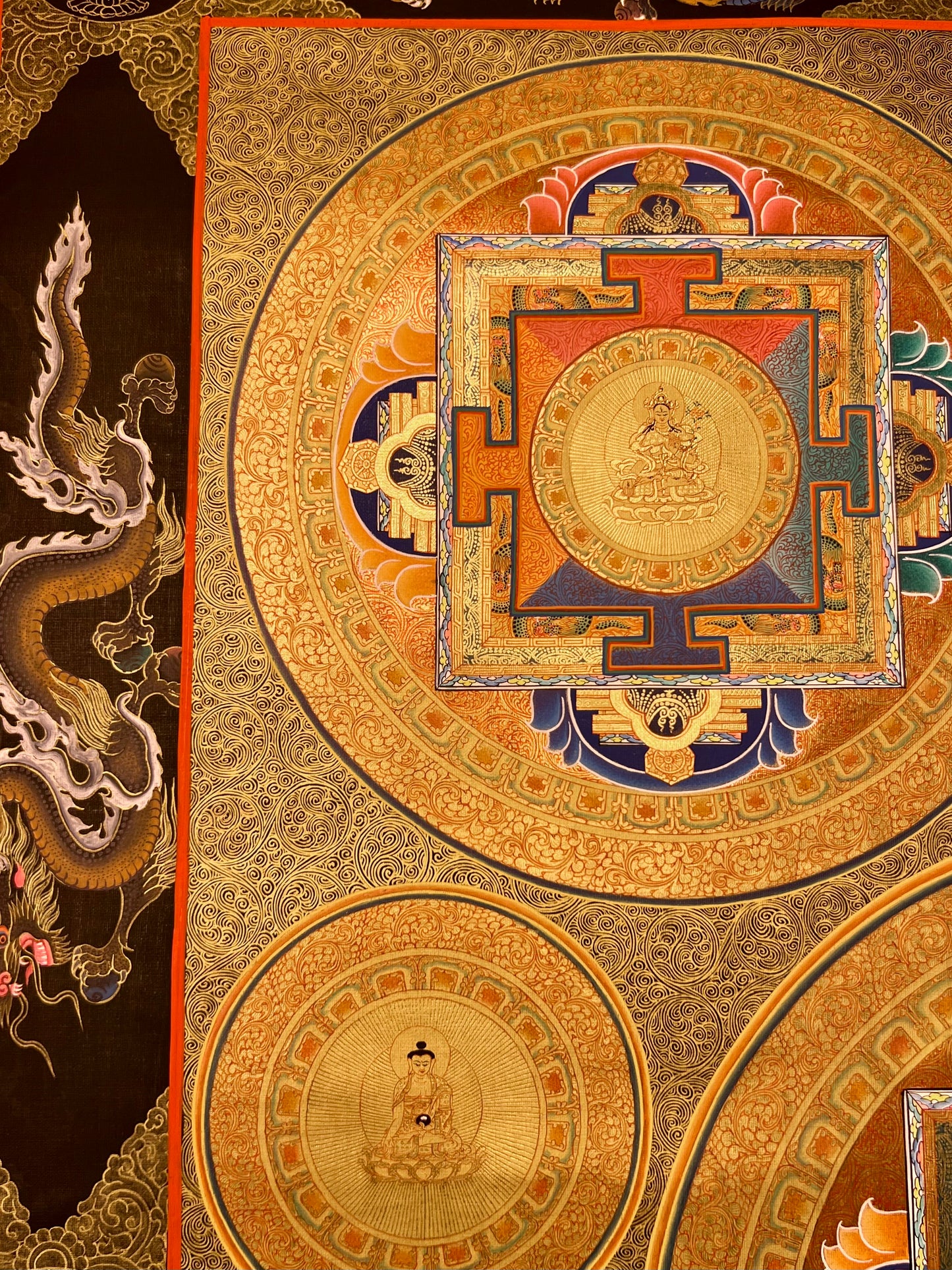 Chenrezig Compassion Mandala Unbrocaded Thangka