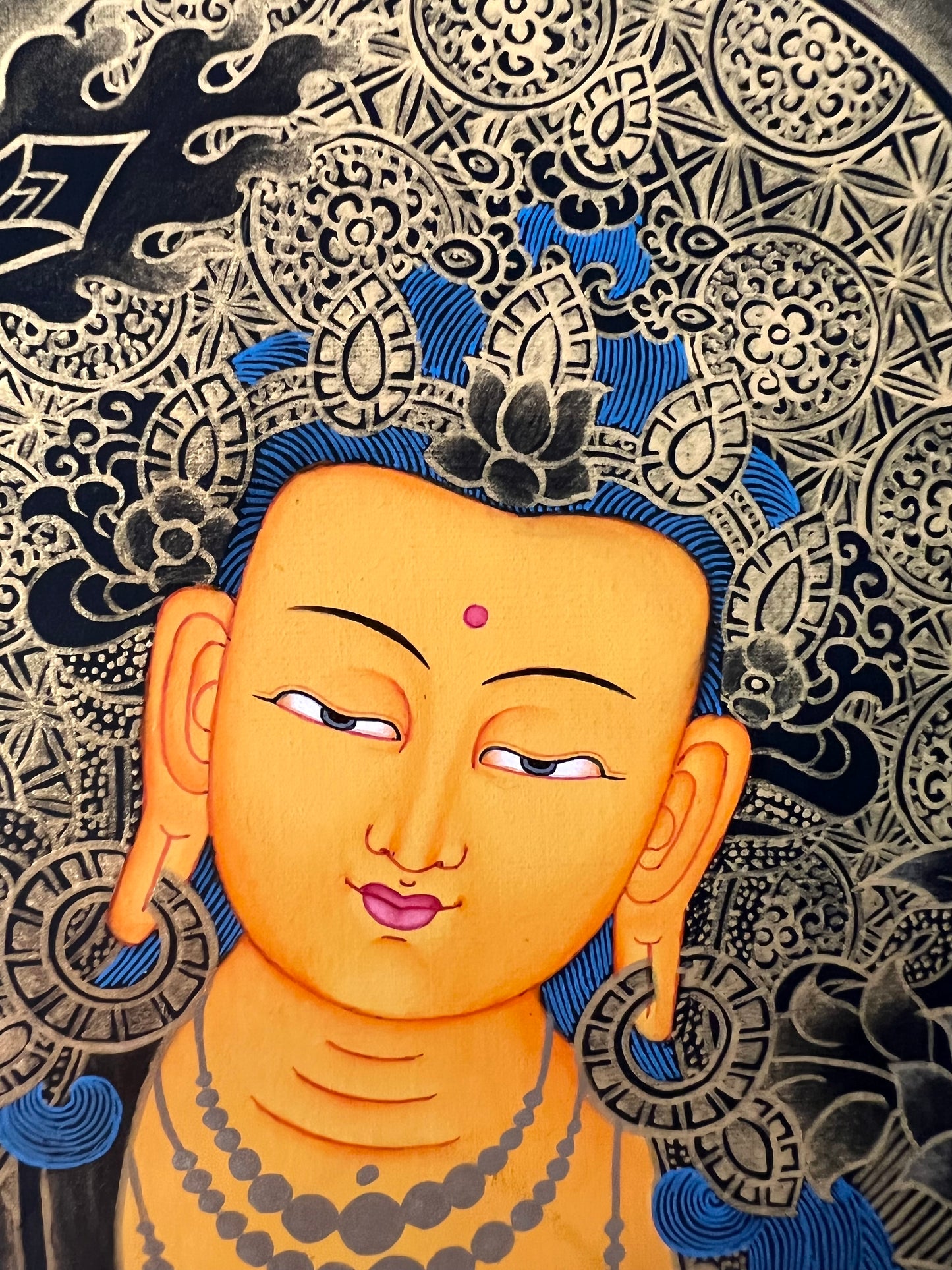 Manjushri With Taras Thangka