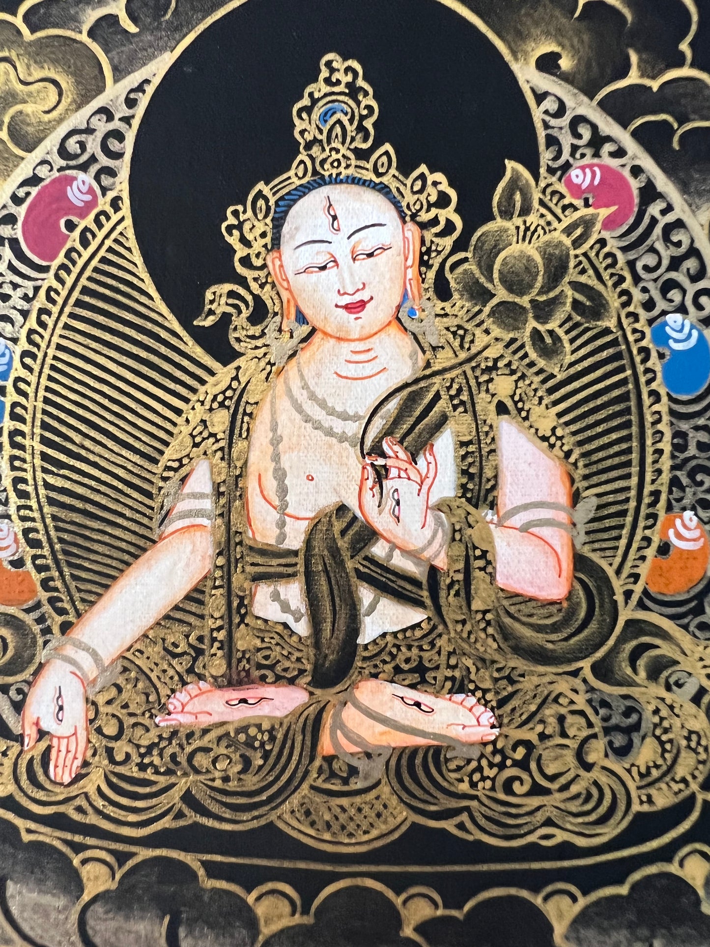 Manjushri With Taras Thangka