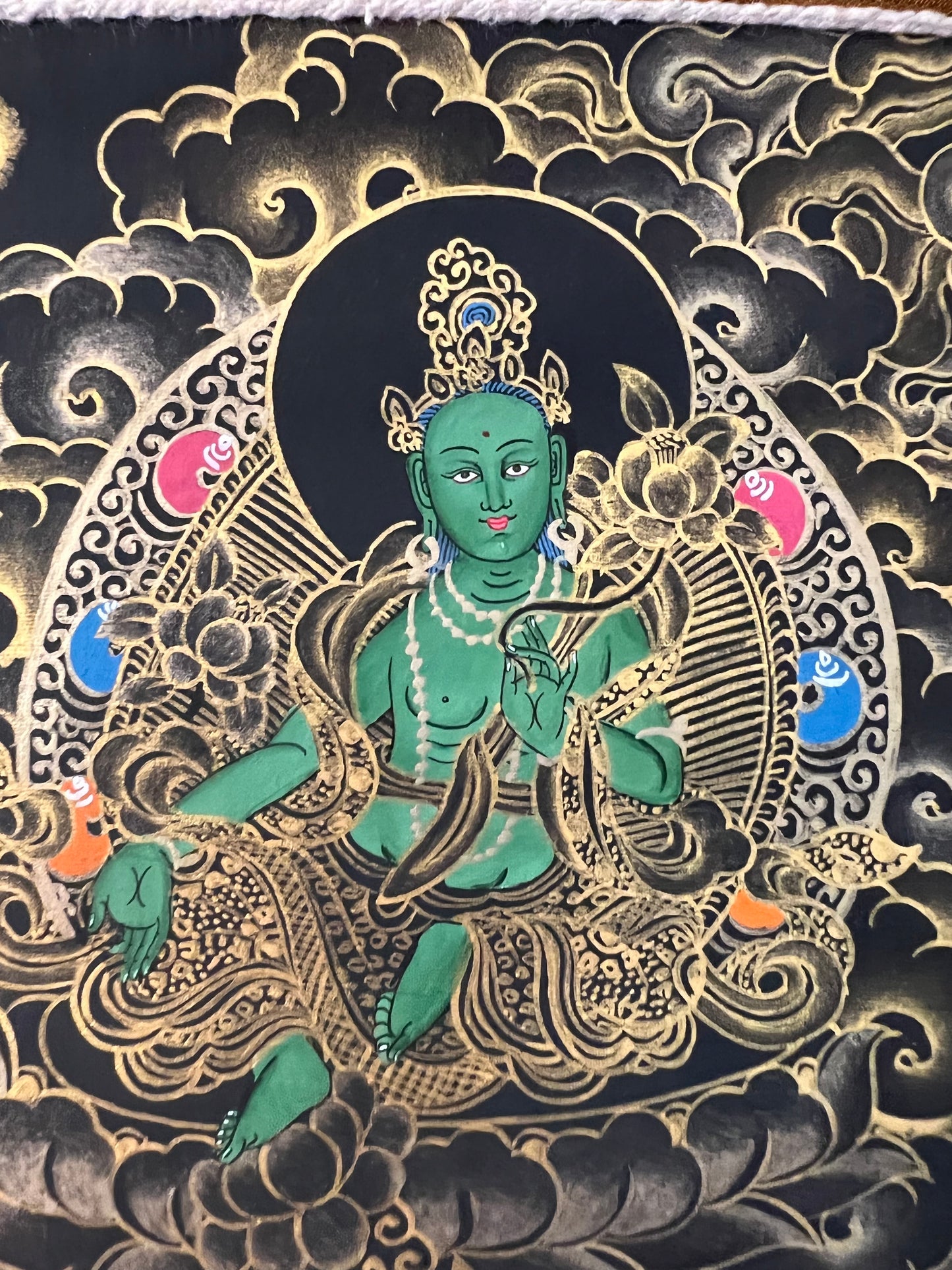 Manjushri With Taras Thangka