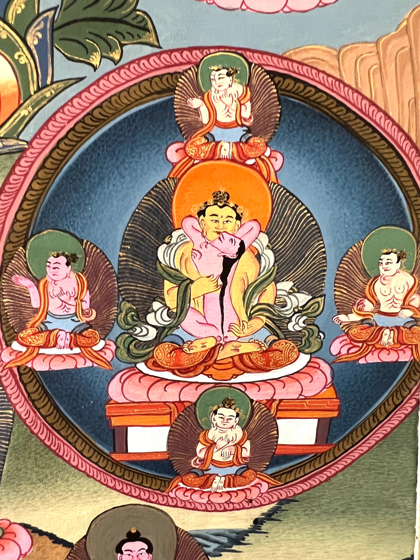 One Hundred Peaceful and Wrathful Deities of Bardo Thangka Set